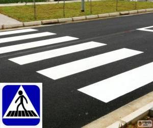 Puzle Faixa de segurança ou faixa de pedestres (br) ou passagem de peões ou passadeira (pt)