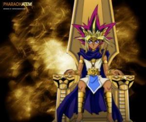 Puzle Faraó Atem, conhecido como Yami é o espírito de um antigo faraó e alter-ego de Yugi