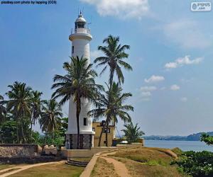 Puzle Farol em Galle, Sri Lanka