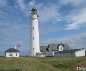 Puzle Farol em Hirtshals, Dinamarca