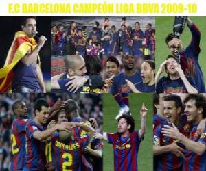 Puzle FC Barcelona campeão da Liga BBVA 2009-2010