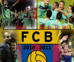 Puzle FC Barcelona campeão da Liga BBVA 2010 - 2011