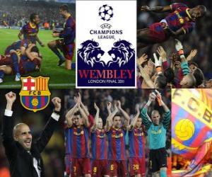 Puzle Fc Barcelona se classificou para as finais da Liga dos Campeões - UEFA Champions League 2010-11