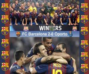 Puzle FC Barcelona ​​campeão da UEFA Super Cup 2011