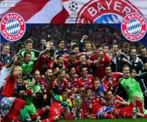 Puzle FC Bayern de Munique, campeão da Liga dos Campeões da UEFA 2012–13