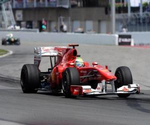 Puzle Felipe Massa, da Ferrari - Montreal 2010