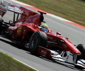 Puzle Felipe Massa - Ferrari - Silverstone 2010