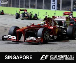 Puzle Felipe Massa - Ferrari - Singapura, 2013