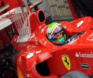 Puzle Felipe Massa - Ferrari - Xangai 2010