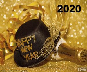 Puzle Feliz Ano Novo 2020