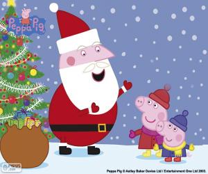 Puzle Feliz Natal Peppa