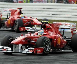 Puzle Fernando Alonso, Felipe Massa, Hockenheim, Grande Prêmio da Alemanha (2010)