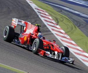 Puzle Fernando Alonso - Ferrari - Bahrain 2010