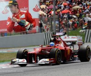 Puzle Fernando Alonso - Ferrari - Grande Prémio de Espanha (2012) (2º lugar)