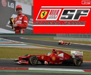 Puzle Fernando Alonso - Ferrari - Grand Prix da Coreia do Sul 2012, 3º classificado