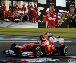 Puzle Fernando Alonso - Ferrari - Grande Prêmio de Abu Dhabi 2012, 2º classificado