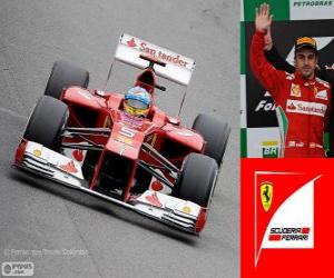 Puzle Fernando Alonso - Ferrari - Grand Prix do Brasil 2012, 2º classificado