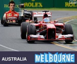 Puzle Fernando Alonso - Ferrari - Grand Prix da Austrália 2013, 2º classificado
