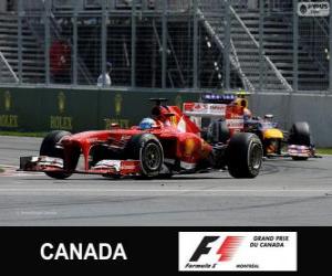 Puzle Fernando Alonso - Ferrari - Grand Prix do Canadá 2013, 2º classificado