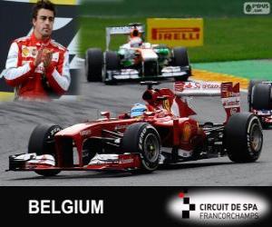 Puzle Fernando Alonso - Ferrari - Grande Prémio do Bélgica 2013, 2º classificado