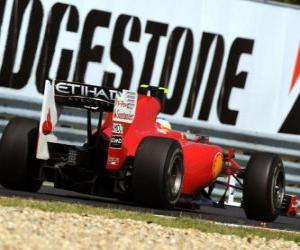 Puzle Fernando Alonso - Ferrari - Hungaroring, do Grande Prémio da Hungria 2010