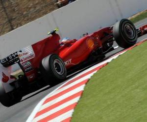 Puzle Fernando Alonso - Ferrari - Silverstone 2010
