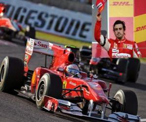 Puzle Fernando Alonso - Ferrari - Suzuka 2010 (terceiro lugar)