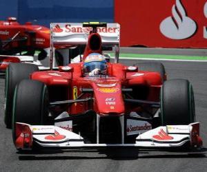 Puzle Fernando Alonso - Ferrari - Valência 2010
