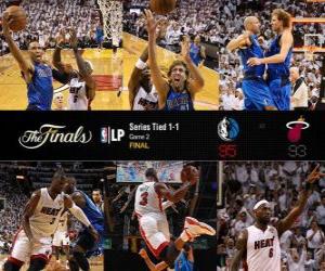 Puzle Finais da NBA 2011, jogo 2, Dallas Mavericks 95 - Miami Heat 93
