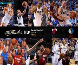 Puzle Finais da NBA de 2011, 4 ª jogo, Miami Heat 83 - Dallas Mavericks 86
