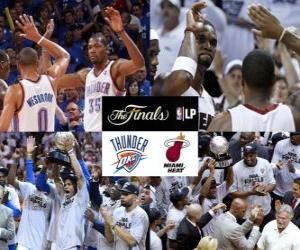 Puzle Finais NBA 2012 - Oklahoma City Thunder vs Miami Heat