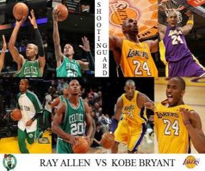 Puzle Final da NBA 2009-10, Ala-armador, Ray Allen (Celtics) vs Kobe Bryant (Lakers)