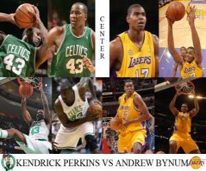 Puzle Final da NBA 2009-10, Pivot, Perkins Kendrick (Celtics) vs Andrew Bynum (Lakers)