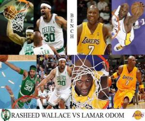 Puzle Final da NBA 2009-10, Reservas, Rasheed Wallace Celtics () vs Lamar Odom (Lakers)