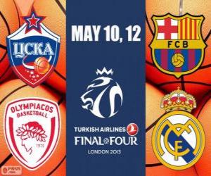 Puzle Final Four Londres 2013 Euroliga de basquetebol