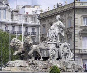 Puzle Fonte de Cibeles, Madrid, Espanha