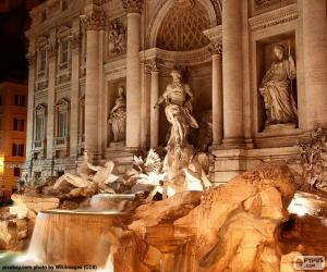 Puzle Fonte de Trevi, Roma, Itália