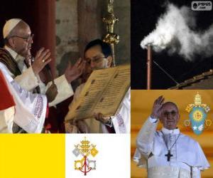 Puzle Francisco I, Jorge Mario Bergoglio é o 266° Papa da Igreja Católica
