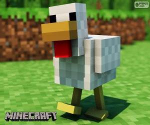 Puzle Frango de Minecraft