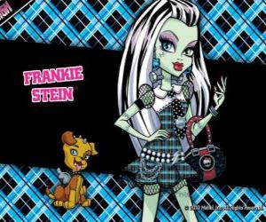 Puzle Frankie Stein, a filha do monstro Frankenstein e sua noiva tem 15 dias de idade