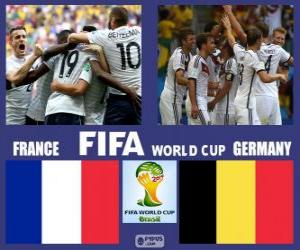 Puzle França - Alemanha, quartas de final, Brasil 2014
