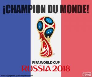Puzle França, campeão do mundo de 2018