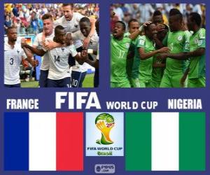 Puzle França - Nigéria, oitava final, Brasil 2014