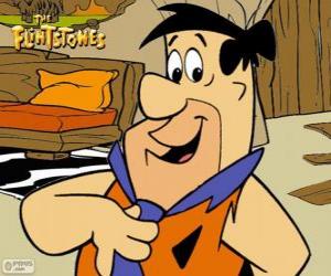Puzle Fred Flintstone, o personagem principal das aventuras de Os Flintstones