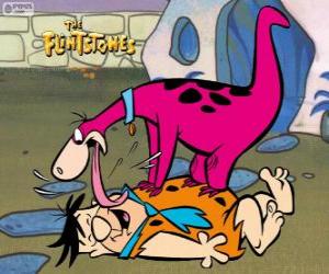 Puzle Fred Flintstone recebe calorosa recepção de Dino