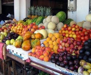 Puzle Frutas do Mercado