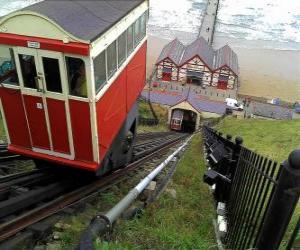 Puzle Funicular, é usado para encostas muito íngremes