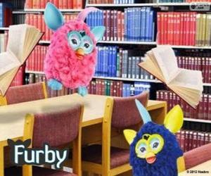 Puzle Furbys na biblioteca