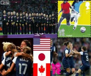 Puzle Futebol feminino Londres 2012