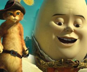 Puzle Gato de Botas e Humpty